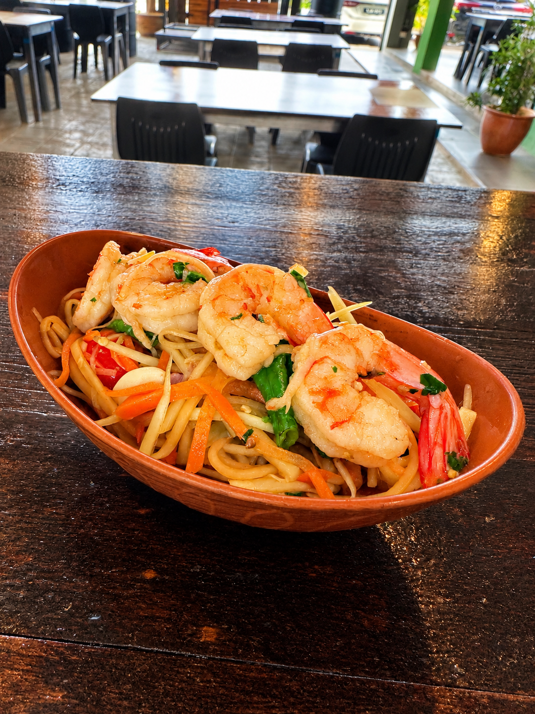 泰式青木瓜虾沙拉 Thai Pla Ra (Som Tum Prawn)