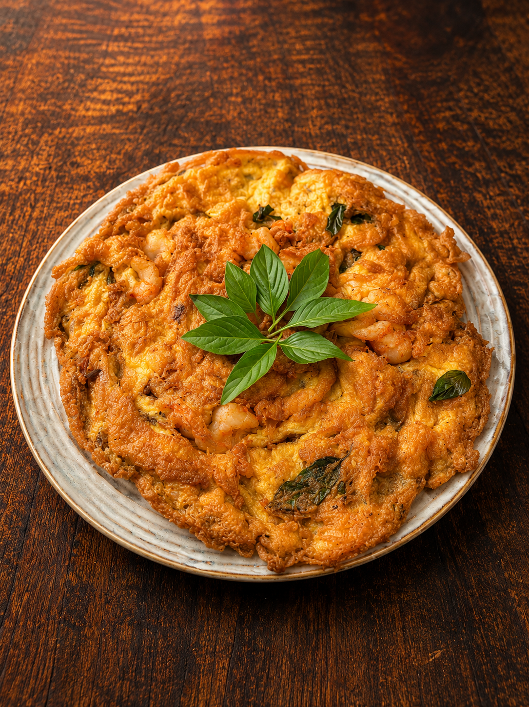 泰式虾煎蛋 Prawn Omelette