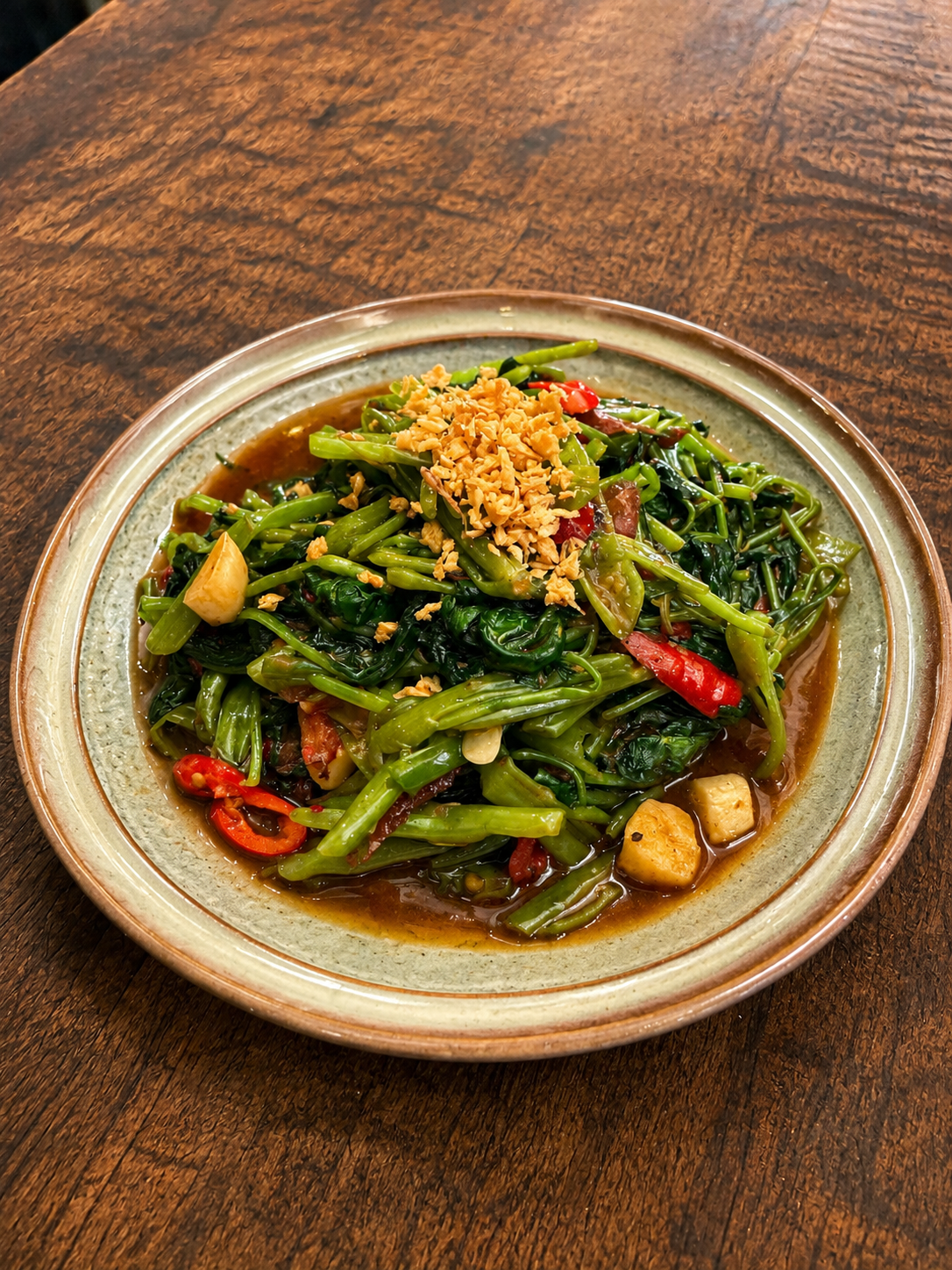 炒空心菜 | Stir-Fried Kangkung