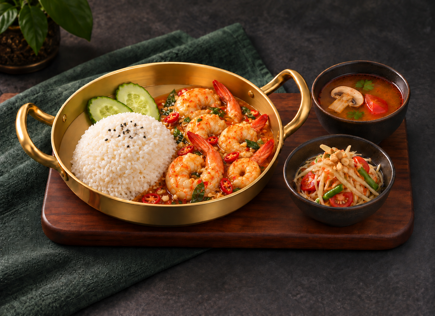 泰式酱汁虾饭 Thai Sauce Prawns Rice